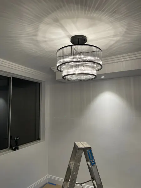 Illuminated two-tier decorative ceiling light