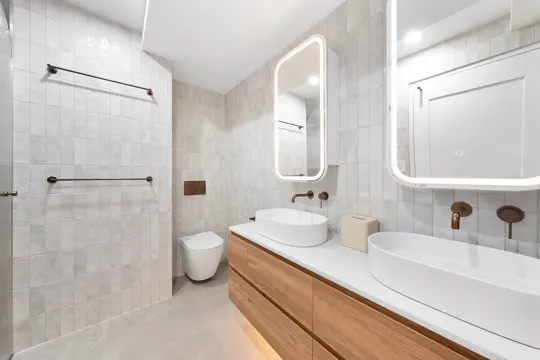 Main bathroom — completed · Surry Hills