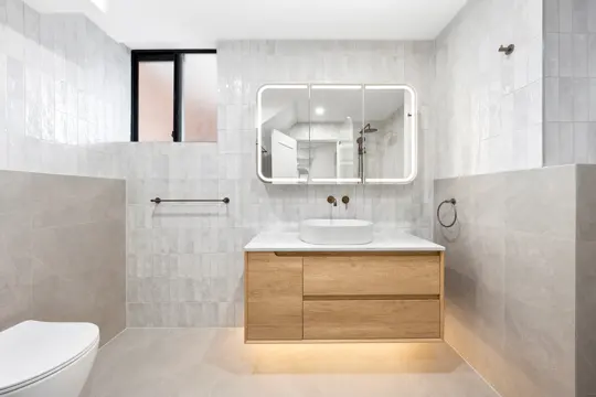 Second bathroom — completed · Surry Hills